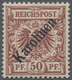 Deutsche Kolonien - Karolinen: 1899, 50 Pf. Lilabraun Mit Diagonalem Aufdruck 'Karolinen' (48°), Ung - Carolinen