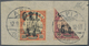 Deutsche Kolonien - Samoa - Britische Besetzung: 1914, 6 D Auf 50 Pf., Diagonale Halbierung Zusammen - Samoa