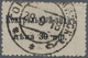 Deutsche Besetzung I. WK: Postgebiet Ober. Ost - 10. Armee: 19128, 30 Pf Schwarz Gebührenmarke Mit P - Besetzungen 1914-18