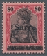 Deutsche Abstimmungsgebiete: Saargebiet: 1920, "60 Pfg. Germania/Sarre Mit Aufdruck-PLF A", Ungebrau - Covers & Documents