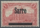 Deutsche Abstimmungsgebiete: Saargebiet: 1920, "1 Mk. Germania/Sarre Mit Doppeltem Aufdruck In Type - Brieven En Documenten