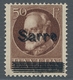 Deutsche Abstimmungsgebiete: Saargebiet: 1920, "50 Pfg. Bayern/Sarre Mit Doppeltem Aufdruck", Postfr - Covers & Documents