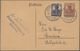 Deutsche Abstimmungsgebiete: Saargebiet - Ganzsachen: 1921, Gebrauchte Ganzsachenpostkarte Mit Schwa - Postal Stationery