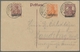 Deutsche Abstimmungsgebiete: Saargebiet - Ganzsachen: 1920, "15 Pfg. Braunlila Mit Seltener Aufdruck - Postal Stationery