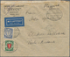 Danzig: 1934, 30 Pf Grün/zinnoberrot U. 35 Pf Ultramarin 'Wappen', MiF Auf Luftpostbrief Von ZOPPOT, - Other & Unclassified
