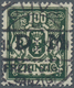 Danzig - Dienstmarken: 1923, 100 Mark Mit Aufdruck, Zeitgerecht Entwertet, "echt Und Einwandfrei" Ku - Sonstige & Ohne Zuordnung