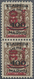 Memel: 1923, 30 C. Auf 400 M. Auf 1 L., Senkrechtes Typenpaar II-III (Zähnung War Vorgefaltet), Unge - Memelgebiet 1923