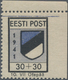 Dt. Besetzung II WK - Estland - Odenpäh (Otepää): 1941, Freimarkenausgabe Wappen, 30+30 Kop. Postfri - Bezetting 1938-45