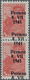 Dt. Besetzung II WK - Estland - Pernau (Pärnu): 1941, 5 Kop. Werktätige Im Senkrechten Paar Mit Vier - Occupation 1938-45