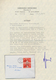 Dt. Besetzung II WK - Frankreich - Dünkirchen: 1940, 50 C + 2 Fr + 20 C Dunkelzinnoberrot "Musica", - Occupation 1938-45