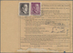 Dt. Besetzung II WK - Generalgouvernement: 1943, KZ-Post, Zwei Paketkarten Aus Dem Generalgouverneme - Occupation 1938-45
