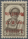 Dt. Besetzung II WK - Litauen - Rakischki (Rokiskis): 1941, 50 Kop. Mit Braunrotem Aufdruck In Type - Bezetting 1938-45
