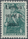 Dt. Besetzung II WK - Litauen - Zargrad (Zarasai): 1941, 15 Kopeken Mit Aufdruck In Typ II Und Abart - Bezetting 1938-45