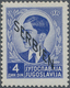 Dt. Besetzung II WK - Serbien: 1941, 4 Dinar Mit Aufdruck Von Links Oben Nach Rechts Unten Und Postf - Besetzungen 1938-45