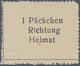 Feldpostmarken: 1943. KRIM. Feldpostpäckchen-Zulassungsmarke In Type II, O.G. Laut FA Zirath BPP "Ty - Andere & Zonder Classificatie