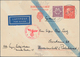 Ghetto-Post: Theresienstadt, 1944, Stationery Card Sweden 20 Oe. Uprated 10 Oe. For Airmail "SALTSJÖ - Other & Unclassified