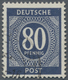 Alliierte Besetzung - Gemeinschaftsausgaben: 1946, Ziffer 80 Pf. Mit Wz. STEIGEND (statt Fallend), S - Other & Unclassified