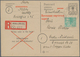 Alliierte Besetzung - Ganzsachen: 1946. Behelfs-Postkarte 6 Pf. Mit 30 Pf Zfr. In SEHR SELTENER Verw - Other & Unclassified