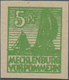 Sowjetische Zone - Mecklenburg-Vorpommern: 1946, Freimarke: Sogen. Abschiedsausgabe 5 Pf, Papier Y, - Andere & Zonder Classificatie