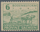 Sowjetische Zone - Provinz Sachsen: 1945, Bodenreform 6 Pf Lebhaftgrün, Mit Postmeistertrennung, Nur - Andere & Zonder Classificatie