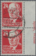 Sowjetische Zone - Allgemeine Ausgaben: 1948, 24 Pfg. Thälmann Im Seitenrandpaar Mit Druckerzeichen - Andere & Zonder Classificatie