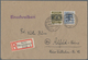Berlin - Vorläufer: 1948, Bizone 30 Pf Ziffer Bandaufdruck U. SBZ 80 Pf Arbeiter Maschinenaufdruck, - Covers & Documents