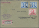 Berlin: 1949, 20 Pfg. Goethe Sowie Zwei Werte 30 Pfg. Als Portogerechte Frankatur Auf R-Brief Von "B - Briefe U. Dokumente