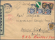 Französische Zone - Besonderheiten: 1946, 1 Pf, 5 Pf, 2 X 12 Pf Und 3 X 15 Pf 'Wappen', MiF Auf Brie - Sonstige & Ohne Zuordnung