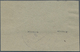 Saarland (1947/56): 1948. Ungezähntes, Waagerechtes Paar 2 Fr Auf 12 Pf Urdruck, Gebraucht Auf Brief - Covers & Documents