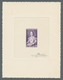 Saarland (1947/56): 1954, "10 + 5 Fr. Volkshilfe Violett" Als "Epreuves Des Artists" Auf Ungummierte - Covers & Documents