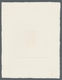 Saarland (1947/56): 1954, "15 Fr. Volkshilfe In Anderer Farbe Dunkellila" Als Seltener "Epreuve De L - Briefe U. Dokumente