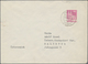 Bizone: 1948, 90 Pfg. Bauten Geschnitten Auf Brief Der Fa. Sieger Von "LORCH 7.12.50" An Herrn Kosel - Other & Unclassified
