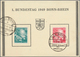 Bundesrepublik Deutschland: 1949, 10 Und 20 Pf Bundestag Auf FDC-Karte Incl. PLATTENFEHLER Bei Der 2 - Andere & Zonder Classificatie