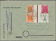 Bundesrepublik - Zusammendrucke: 1952, 4+6 Pf Und 2+X Pf Im 4er-Block Mit Zwischensteg Auf Brief Von - Se-Tenant