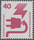 Bundesrepublik - Rollenmarken: 1972. Unfallverhütung 40 Pf Mit Rs. Blauer Nummer (015). Postfrisch. - Rolstempels