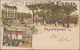 Ansichtskarten: Hessen: Frankfurt A/Main 1897/1905: Zwei Besondere Ansichtskarten, Mit Karte Vom Res - Andere & Zonder Classificatie