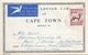 Airmail Letter Card  "Cape Town"  Klipheuvel           1957 - Luftpost