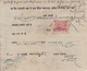 Kishangarh State  1940's Cheque With  1A  Postage & Revenue Stamp  #  24365  D Indien Inde India - Kishengarh