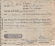 Kishangarh State  1940's Cheque With  1A  Postage & Revenue Stamp  #  24369  D Indien Inde India - Kishengarh