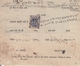 Kishangarh State  1940's Cheque With  1A  Postage & Revenue Stamp  #  24367  D Indien Inde India - Kishengarh