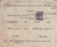 Kishangarh State  1940's Cheque With  1A  Postage & Revenue Stamp  #  24368  D Indien Inde India - Kishengarh