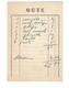 CHALON SUR SAONE  ( Carte " Note " - Format CP ) ( Restaurant ) H. Voizeux " Aux Vendanges De Bourgogne " - Chalon Sur Saone