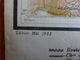 CARTE TOPOGRAPHIQUE DES VOSGES 88 ECHELLE 1/ 50.000 FEUILLE XIII SAINTE MARIE AUX MINES EDITION MAI 1923 ENTOILÉE - Cartes Topographiques