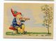 Zwerg Gnome Lutin Tomtar Dwarf  Vintage Postcard  Postkarte Fairy Tale Carte Postale Violin Music Violinist - Contes, Fables & Légendes