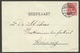 HANAU Auf Karte Mit Holländische Marke 5 Cent Rot Wilhelmina Aus 1914, Nach Leipzig, Unbeanstandet Befördert - Lettres & Documents