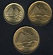 Aegypten, Lot 1984: 1+2+5 Piastre(s) 1984, Pyramiden, UNC - Aegypten