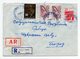 1963 YUGOSLAVIA,SERBIA,RUDNA GLAVA TO BELGRADE,INDUSTRY,25 DINAR REGISTERED,AR,STATIONERY COVER,DARK GRAY PAPER INSIDE - Postal Stationery
