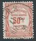 FRANCE - 1908-25 - Timbre Taxe YT N°47 - 50 C. Rouge - Oblitéré - TTB Etat - 1859-1959 Oblitérés