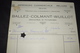 Facture Ballez - Colmant - Wuillot Imprimerie Commerciale Reliure Paturages 1927 - Druck & Papierwaren