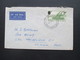 Papua Neuguinea 1957 Port Moresby Freimarken Mit Neuem Wertaufdruck Nr. 26 EF Auf Brief Nach Australien Luftpost - Papua-Neuguinea